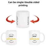 single side double side printed ceramic coffee mug inkbuz