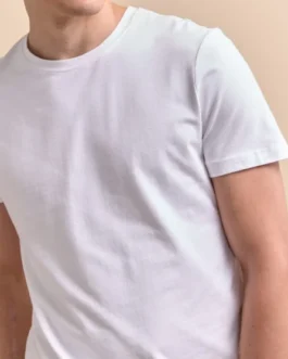 white round neck t shirts cotton inkbuz