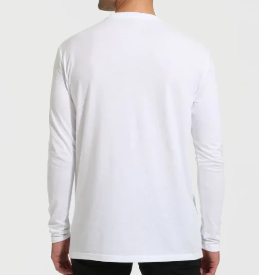 full sleeve round neck t shirts white inkbuz