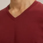 v neck red t shirt inkbuz